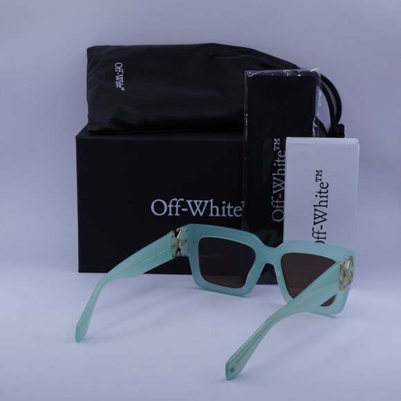 Off-White OERI14D MYSTIC 5364 Sunglasses Sage Square Frame, Brown Lenses - Picture 10 of 10